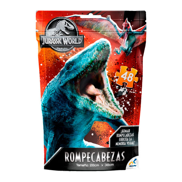 Novelty Rompecabezas Bolsa Foil Jurassic World 2 48 pzas