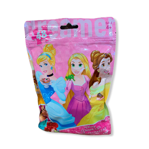 Novelty Rompecabezas Bolsa Foil Princesas 48 Pzas