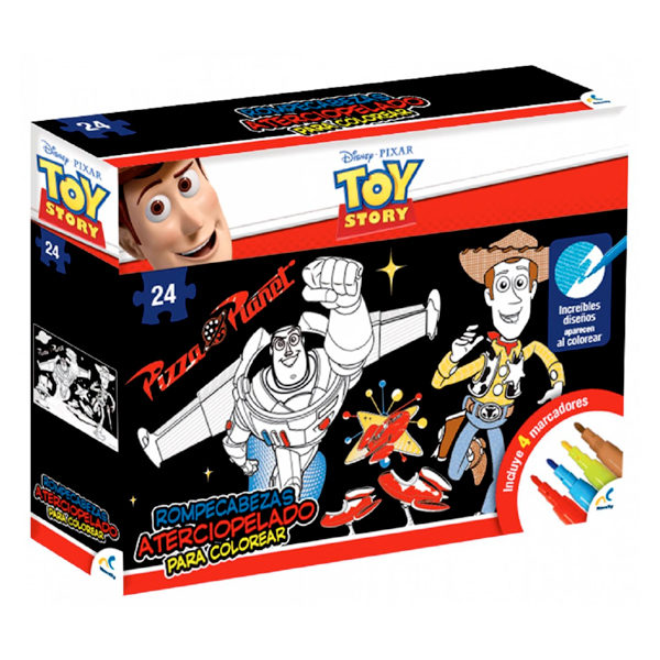 Novelty Rompecabezas Aterciopelado Para Colorear Toy Story 4 con 24 pzas