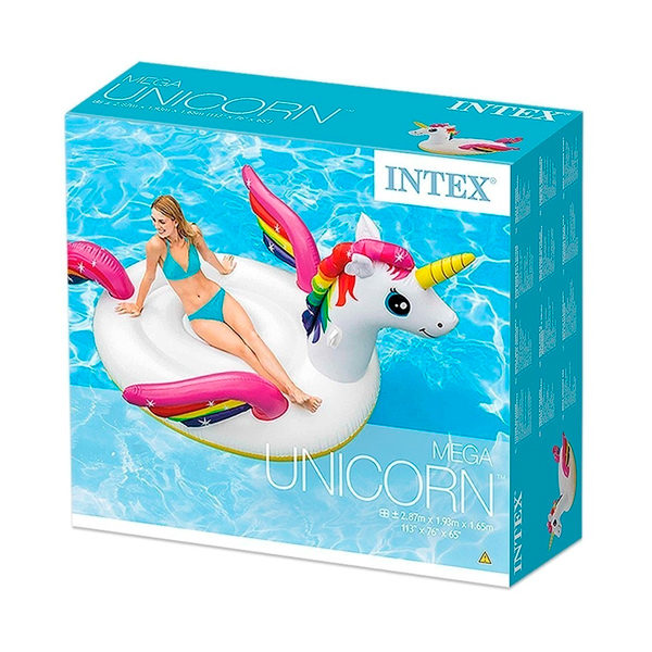 Intex Montable Inflable de Mega Unicornio #57281EU