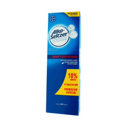 Alka Seltzer Acidez 100 Tabletas Efervescentes – DISTRIBUIDORA ZEDEL, S ...