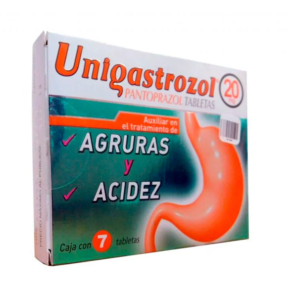 Unigastrozol 20 mg 7 Capsulas