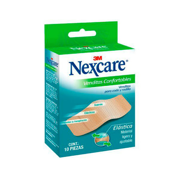 Nexcare Venditas Confortables para Codo y Rodilla 10 pz