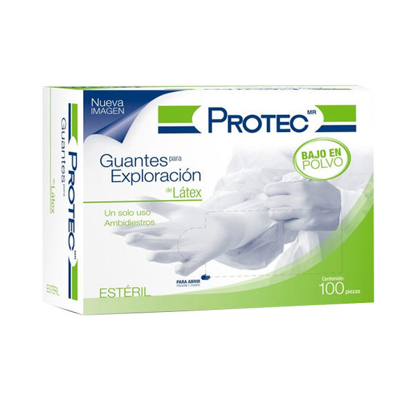 Protec Guantes para exploración Estéril Talla Mediana Zedel Distribuidora