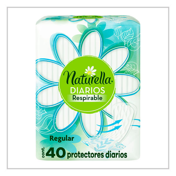Naturella Protectores Diarios Respirables Regular 40pz
