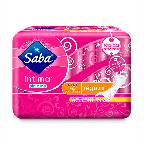 Saba Intima sin Alas Regular 10pz
